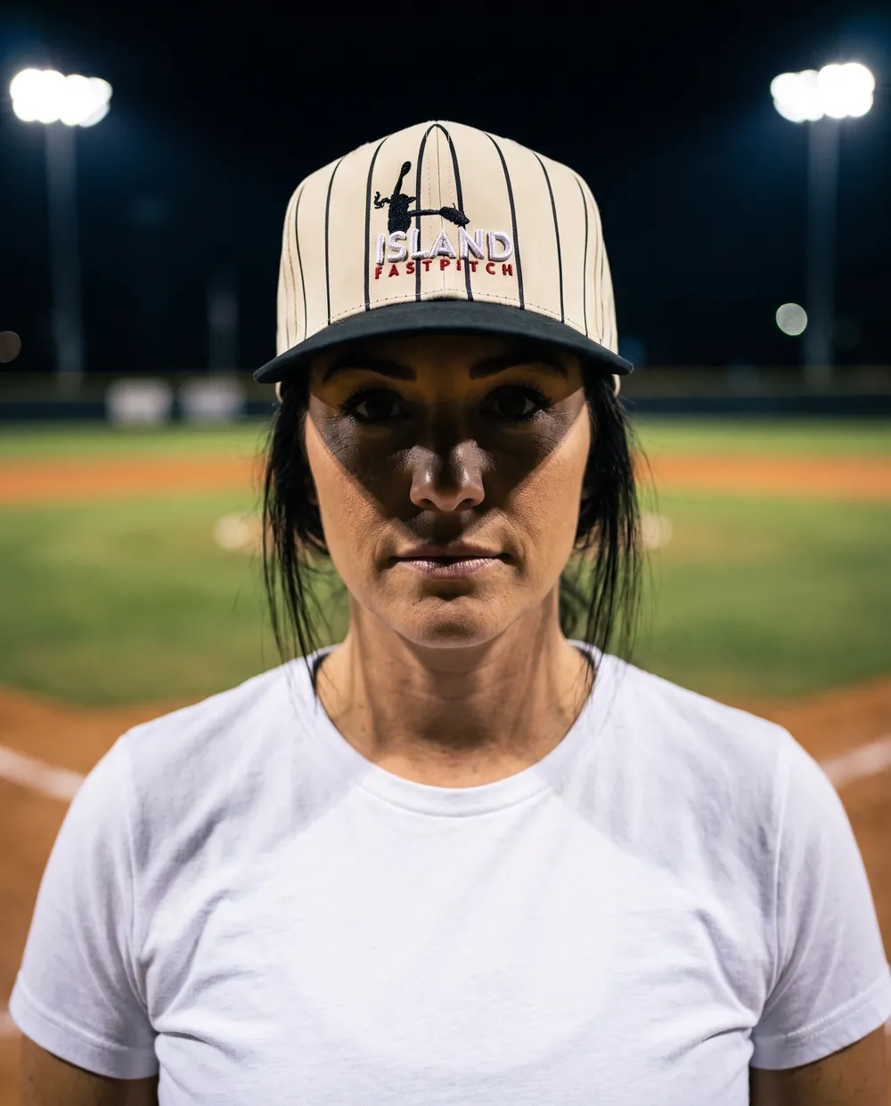 Dad Snapback Hat, Black, worn