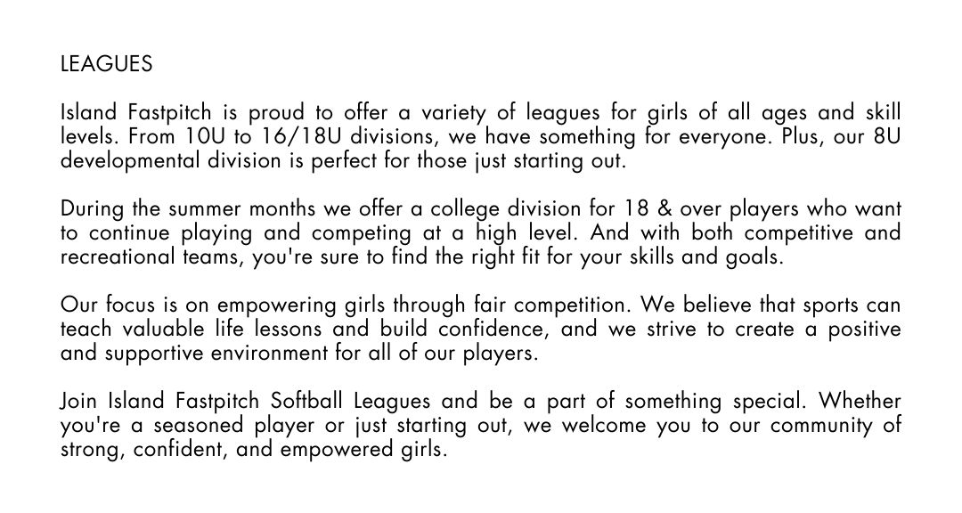 Leagues